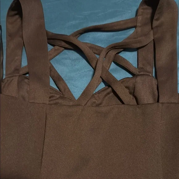 Chic Black Sheath Dress with Spaghetti Straps - Picture 4 of 16